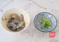 Egg tofu Illustration of how to make steamed shrimp 2