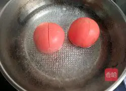 Illustration of how to make scrambled eggs with tomatoes 2