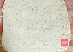 Illustration of how to make green onion baking soda biscuits 11