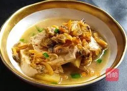 Illustration of making tofu and clam broth 14