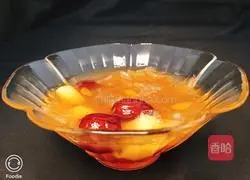 Illustration of how to make rock sugar, snow pear and white fungus soup 6