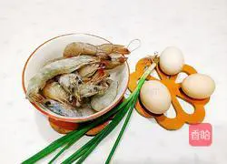 Illustration of how to make steamed eggs with white shrimps 2