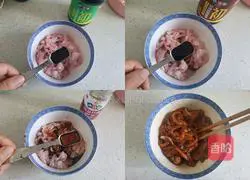 Shredded Pork Noodles with Pickled Vegetables Illustration of how to do it 3