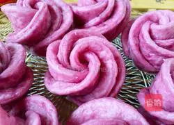 Illustration of how to make purple potato milk steamed buns 14