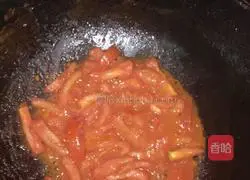 Illustration of tomato, winter bamboo shoots, mushrooms and tofu soup 8