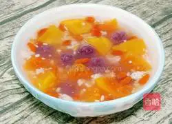 Wine-filled taro Illustration of how to make round papaya 17