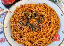 Illustration of how to make scallion oil noodles 5