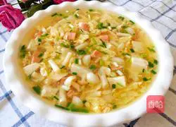 Mushroom and tofu soup Illustration of how to do it 1