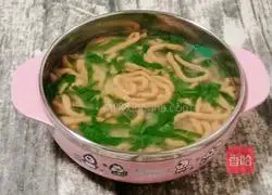 Illustration of how to make pork liver and tomato noodles (baby food supplement) 13