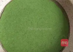 Illustration of how to make spinach egg pancake 4