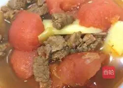 Illustration of how to make tomato stewed beef brisket 5