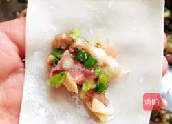 Illustration of making mushroom wontons 9