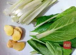 Illustration of how to make green vegetable and tofu soup 2