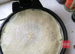 Illustration of how to make leek pancake vegetable box 8