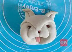Illustration of how to make puppy steamed buns 7