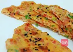 Illustration of how to make tomato egg pancake 14