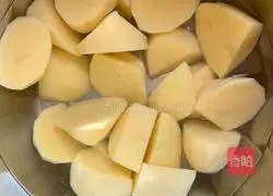 Illustration of tomato and potato stewed beef brisket 1