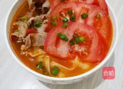 Illustration of how to make tomato fat beef noodles 14 