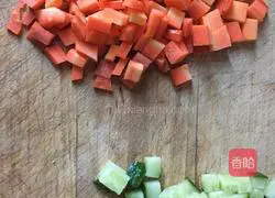 Illustration of how to make omurice rice 4