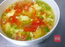 Illustration of how to make tomato and egg soup 4