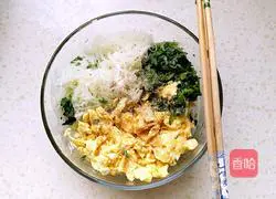 Illustration of how to make spinach and egg boxes 4