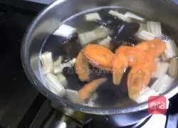 Illustration of how to make yuba mixed with fungus 8