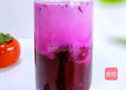 Illustration of how to make dragon fruit milkshake 9