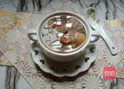 # steamed vegetables# Illustration of how to make American ginseng steamed lean meat soup 1