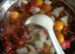 Illustration of how to moisten the lungs and lower the fire tea 2