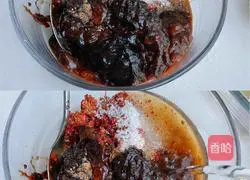 Illustration of making sauce-flavored pancake 1