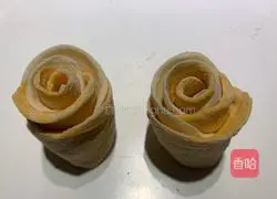 Illustration of how to make colorful rose steamed buns 10