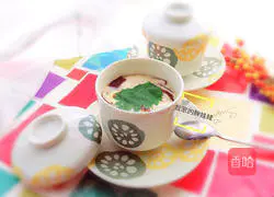 Illustration of how to make Japanese egg custard 7