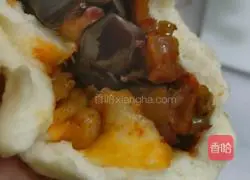 Illustration of how to make spicy eggplant buns 15