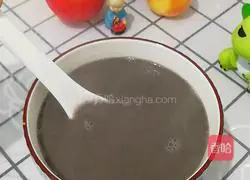 Illustration of how to make black sesame, walnut and yam drink 5