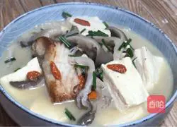 Illustration of how to cook fish soup with mushrooms and tofu 13