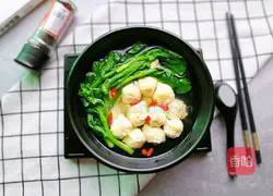 Chicken meatball soup ~ Illustration of the recipe for those who want to lose weight 12