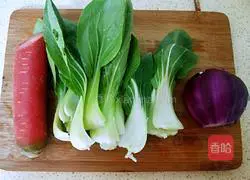 Illustration of how to make vegetarian instant noodles 2