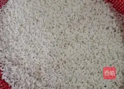 Illustration of how to make glutinous rice crispy rice 1