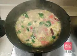 Illustration of how to make egg pimple soup 8