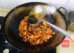Illustration of how to make mushroom and beef soba noodles 8