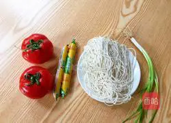 Illustration of how to make tomato sour soup noodles 1