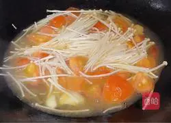 Enoki mushroom tomato soup recipe 7