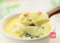 18-36 months food supplement: Milky salmon baked spinach recipe illustration 11