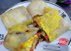 Illustration of how to make pancakes and fruits 14