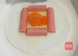 Illustration of how to make egg hand cakes 6