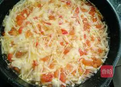 Enoki Mushroom Tomato Egg Soup Illustration of how to do it 12
