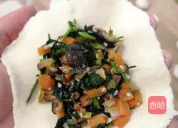 Illustration of how to make vegetable stuffed buns 14