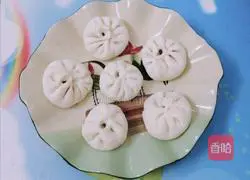 Illustration of how to make bean paste buns 18