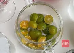 Illustration of how to make Sprite Green Orange Cranberry Drink 2