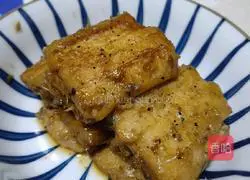 Oil Illustration of braised hairtail fish 7